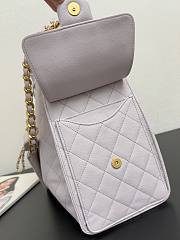 Colestore Chanel 25 Medium Handbag Grained Calfskin & Gold-Tone Metal Light Purple 40x30x15cm - 5