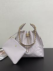 Colestore Chanel 25 Medium Handbag Grained Calfskin & Gold-Tone Metal Light Purple 40x30x15cm - 2
