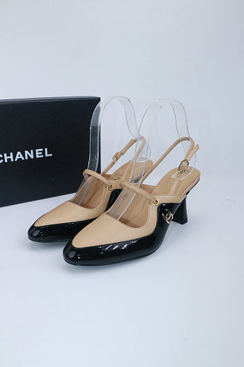 Colestore Chanel  Fall Winter 2026 Slingbacks   Lambskin & Patent Calfskin  Beige & Black