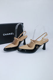 Colestore Chanel  Fall Winter 2026 Slingbacks   Lambskin & Patent Calfskin  Beige & Black - 6