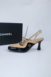 Colestore Chanel  Fall Winter 2026 Slingbacks   Lambskin & Patent Calfskin  Beige & Black - 5