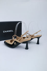 Colestore Chanel  Fall Winter 2026 Slingbacks   Lambskin & Patent Calfskin  Beige & Black - 4