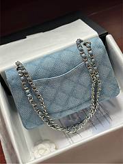 Colestore Chanel Classic 11.12 Handbag Blue Denim & Silver-Tone Metal  15.5 x 25.5 x 6.5cm - 3