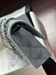 Colestore Chanel Classic 11.12 Handbag Blue Denim & Silver-Tone Metal  15.5 x 25.5 x 6.5cm - 2