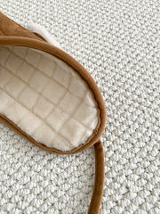 Colestore Chanel Quilted Hat Suede & Shearling Lambskin, Brown & White - 5