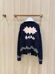 Colestore Louis Vuitton Zippered Knitted Blouson dark blue  - 6