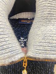 Colestore Louis Vuitton Zippered Knitted Blouson dark blue  - 3