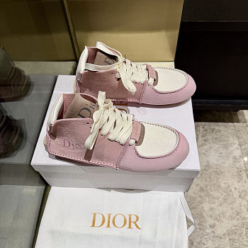 Colestore Dior Roadie Lace-Up Boot Soupir Pink Suede Calfskin 