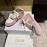 Colestore Dior Roadie Lace-Up Boot Soupir Pink Suede Calfskin  - 3