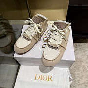Colestore Dior Roadie Lace-Up Boot Beige Suede Calfskin - 3