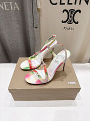 Colestore Christian Louboutin Rosa Z Strass Botanica 100 mm Sandals - Botanica printed suede - Multicolor  - 4