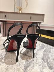Colestore Christian Louboutin Rosalie Red Carpet - 100 mm Pumps - Crepe satin - Black - 3