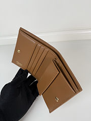 Colestore Prada Small Leather Wallet Caramel 11.2 × 9.5 cm - 5