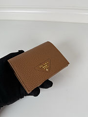 Colestore Prada Vitello Daino Leather Mini Wallet Caramel 10 x 8.5cm - 5