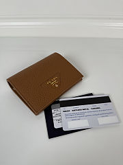 Colestore Prada Vitello Daino Leather Mini Wallet Caramel 10 x 8.5cm - 2