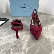 Colestore Prada Suede slingback pumps Burgundy - 3