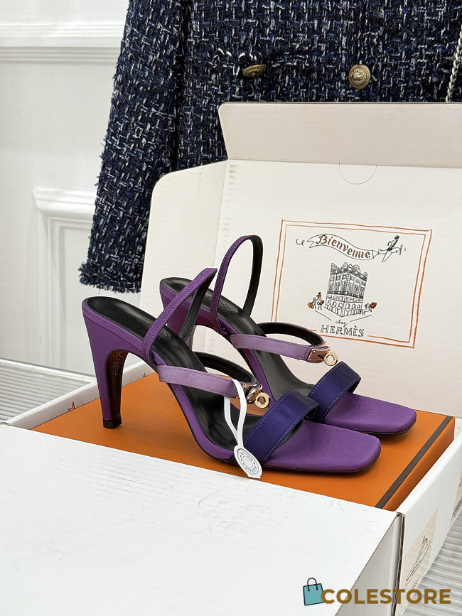 Colestore  Hermes Glamour 95 sandal Multicolore Purple - 1