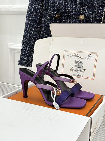Colestore  Hermes Glamour 95 sandal Multicolore Purple