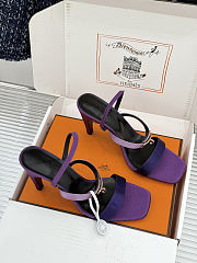 Colestore  Hermes Glamour 95 sandal Multicolore Purple - 5