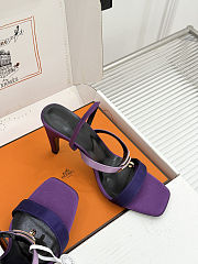Colestore  Hermes Glamour 95 sandal Multicolore Purple - 4