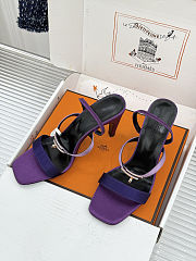 Colestore  Hermes Glamour 95 sandal Multicolore Purple - 2