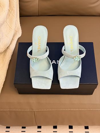 Colestore Chanel Métiers d’art 2026 Mules   Suede Kidskin & Metal  Light Green