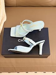 Colestore Chanel Métiers d’art 2026 Mules   Suede Kidskin & Metal  Light Green - 5