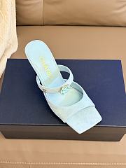 Colestore Chanel Métiers d’art 2026 Mules   Suede Kidskin & Metal  Light Green - 3