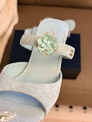Colestore Chanel Métiers d’art 2026 Mules   Suede Kidskin & Metal  Light Green - 2