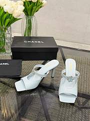 	 Colestore Chanel Métiers d’art 2026 Mules Crocodile Embossed Calfskin & Metal Light Blue - 4