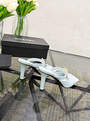 	 Colestore Chanel Métiers d’art 2026 Mules Crocodile Embossed Calfskin & Metal Light Blue - 3