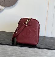 Colestore Chanel Cruise 2026/27 Large Bowling Bag Grained Calfskin & Gold-Tone Metal Burgundy 40 x 19 x 21 cm - 6