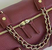 Colestore Chanel Cruise 2026/27 Large Bowling Bag Grained Calfskin & Gold-Tone Metal Burgundy 40 x 19 x 21 cm - 5