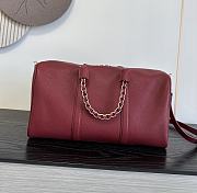 Colestore Chanel Cruise 2026/27 Large Bowling Bag Grained Calfskin & Gold-Tone Metal Burgundy 40 x 19 x 21 cm - 4