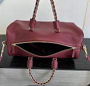 Colestore Chanel Cruise 2026/27 Large Bowling Bag Grained Calfskin & Gold-Tone Metal Burgundy 40 x 19 x 21 cm - 2