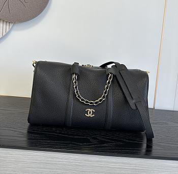 Colestore Chanel Cruise 2026/27 Large Bowling Bag Grained Calfskin & Gold-Tone Metal Black 40 x 19 x 21 cm