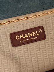 Colestore Chanel Fall Winter 2026 Shopping Bag   Suede Calfskin & Gold-Tone Metal  Blue  24.5 x 44.5 x 18cm - 5