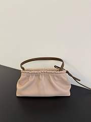 Colestore Miu Miu Nappa leather pouch Powder Pink / Caramel 24 x 13 x 9cm - 5