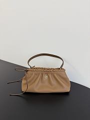 Colestore Miu Miu Nappa leather pouch Caramel/Oak 24 x 13 x 9cm - 4