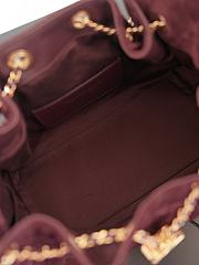 Colestore Chanel Fall Winter 2026 CHANEL 25 Mini Handbag Suede Calfskin & Gold-Tone Metal Burgundy 20 x 22 x 12.5cm - 3