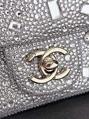 Colestore Chanel Fall Winter 2026 Pre-Collection Evening Bag   Strass & Gold-Tone Metal  Silvery  13 x 21 x 8cm - 6
