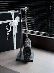 	 Colestore Chanel Fall Winter 2026 Pre-Collection Evening Bag Strass & Gold-Tone Metal Black 13 x 21 x 8cm - 3