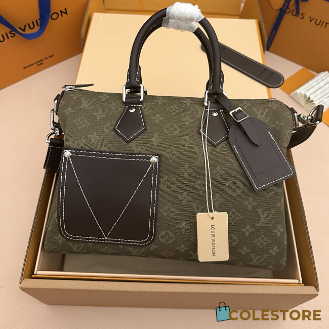 Colestore Louis Vuitton Speedy 30 Bandoulière Monogram Surplus Jacquard Khaki Green 34 x 22 x 19 cm - 1