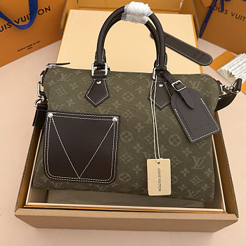 Colestore Louis Vuitton Speedy 30 Bandoulière Monogram Surplus Jacquard Khaki Green 34 x 22 x 19 cm