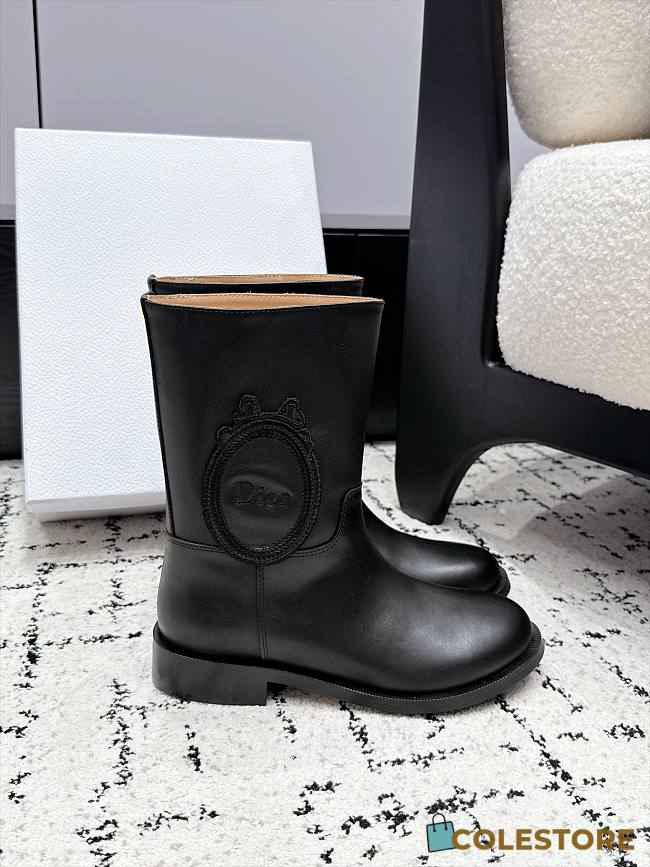 Colestore Dior Médaillon Ankle Boot Black Calfskin - 1