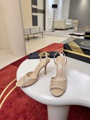 Colestore Christian Louboutin Miss Z Lace Sling 100 mm Slingback pumps - Mesh and lace - Light blush - 2