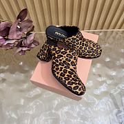 Colestore Miu Miu Printed leather mules Honey - 5