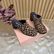Colestore Miu Miu Printed leather mules Honey - 4