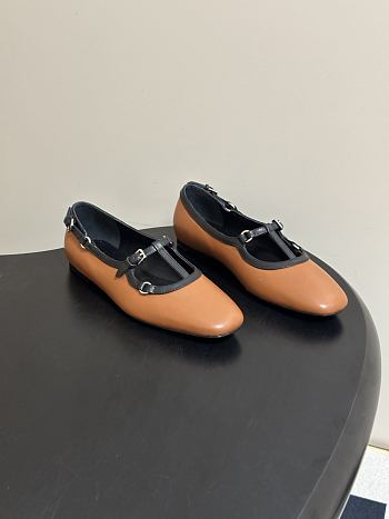 Colestore Hermes Nemetis ballet flat Naturel / Noir 