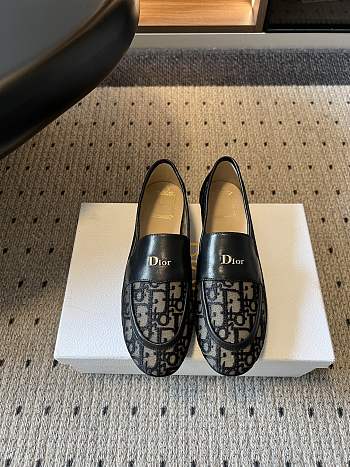 Colestore Dior Cadence Loafer Black Dior Oblique Embroidered Mesh